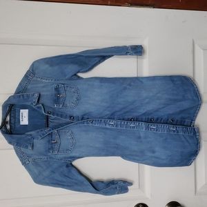 Denim little girls dress